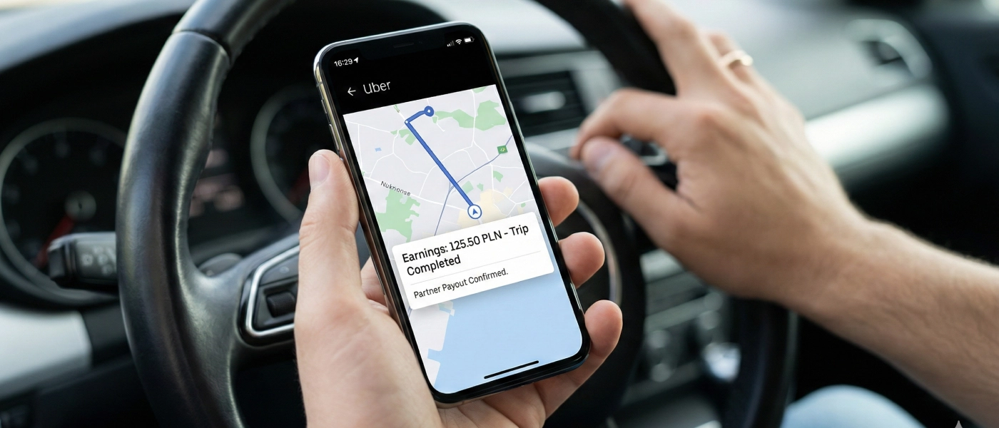 Jak zostać kierowcą Uber z własnym samochodem bez rejestracji działalności w Polsce